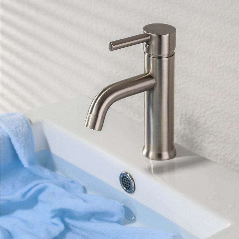 Single-Hole Bathroom Faucet, Brushed Nickel