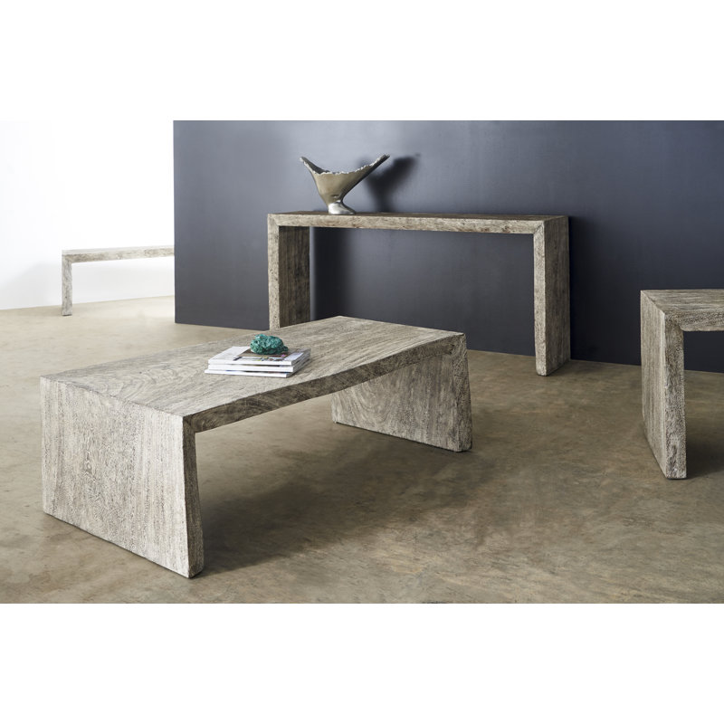 Waterfall 66" Solid Wood Console Table