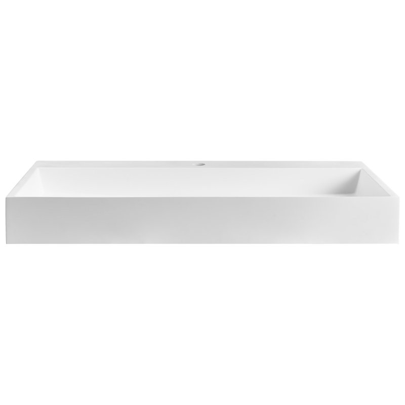 Wall Hung Basin QUENKO, White, 900cm H x 460cm W x 120cm D, 1