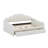 Full Size Modern Upholstered Sofa Day Bed With Shall Shaped Backrest & Storage Drawers-121601479