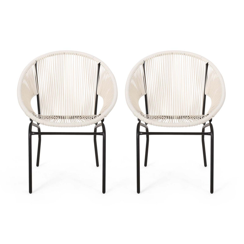 Chaise d'appoint élégante et sophistiquée, Blanc