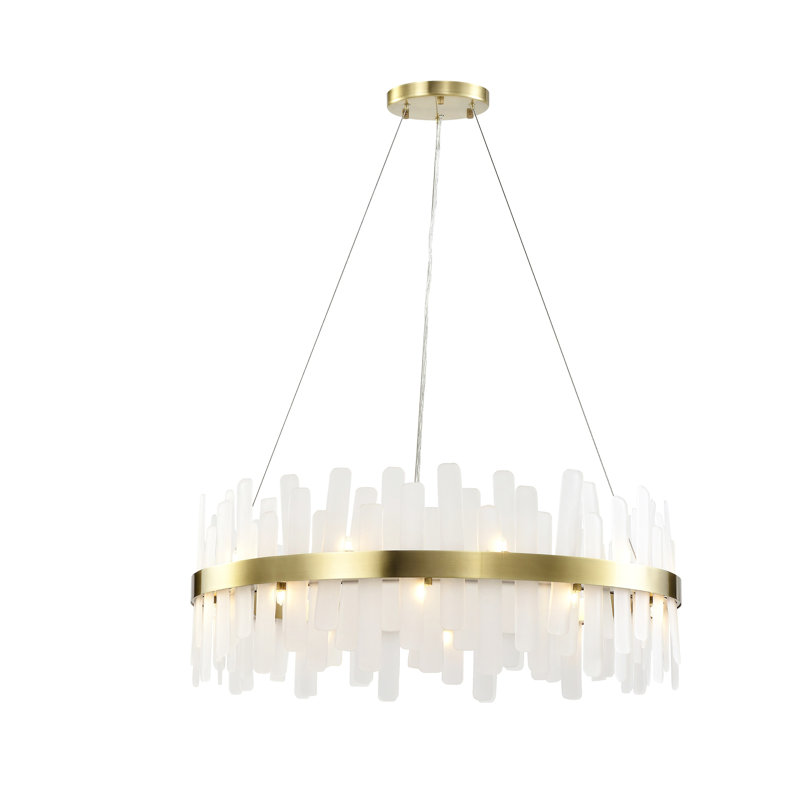 20 - Light Dimmable Drum Chandelier