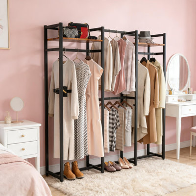 Portable Wardrobe Rack,High Closet Organizer
