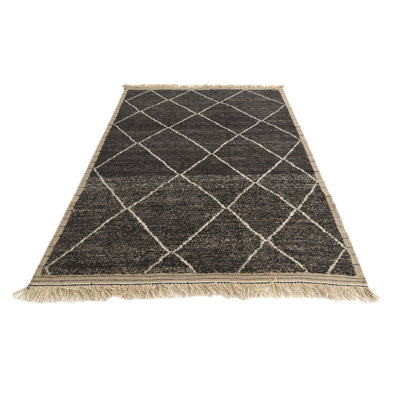 6x9 Pinson Black Rug
