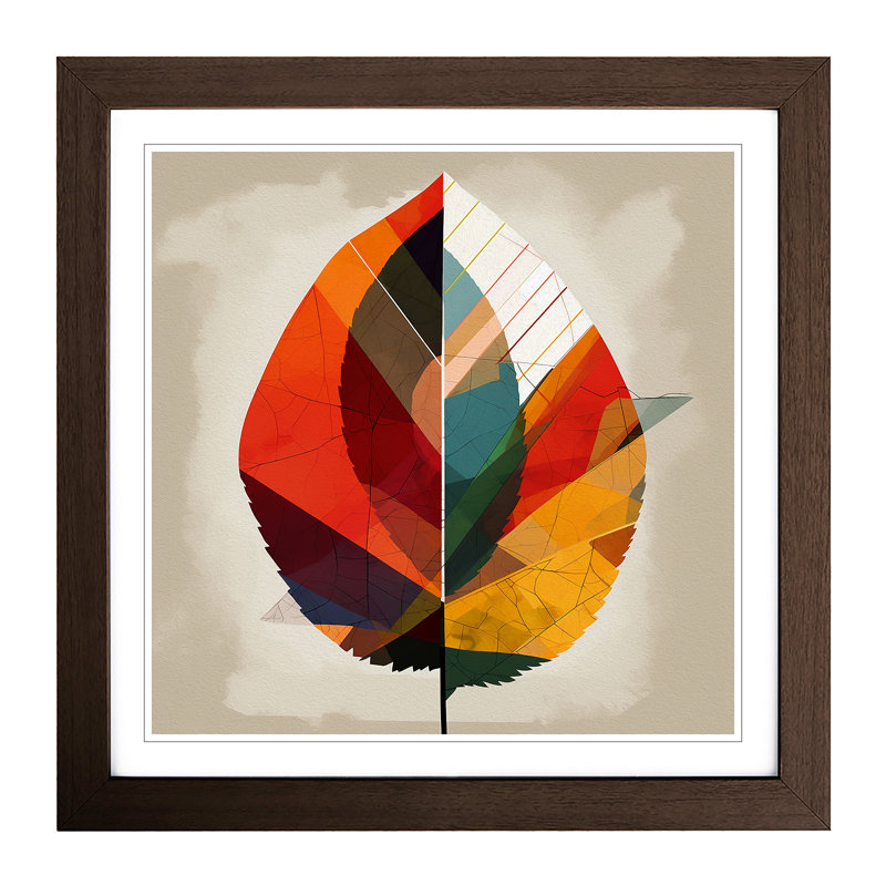 Leaf Bauhaus - Framed Print