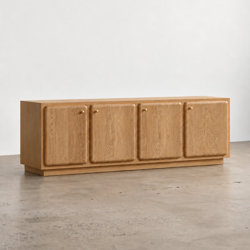 Hollis Solid Wood Sideboard, Natural