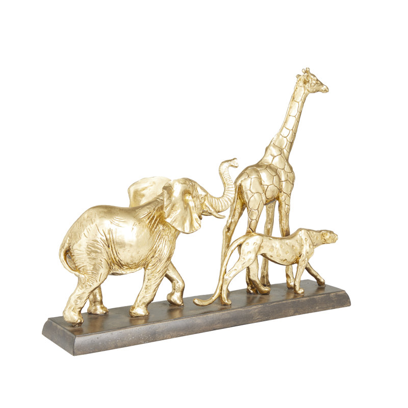 Ehrlich Animals Figurines & Sculptures, Gold