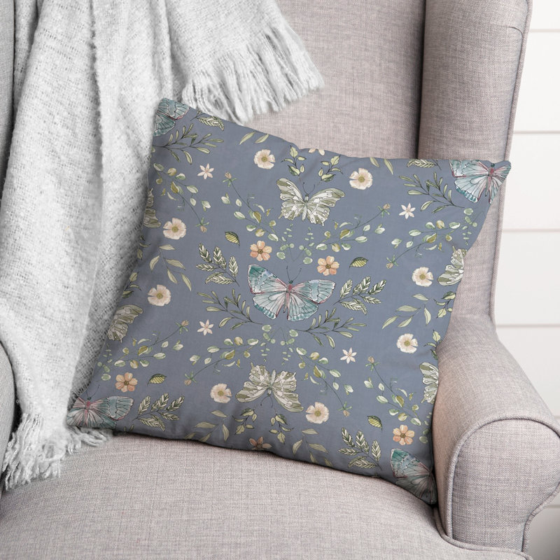  Housse de coussin décoratif en polyester / mélange de polyester, Bleu