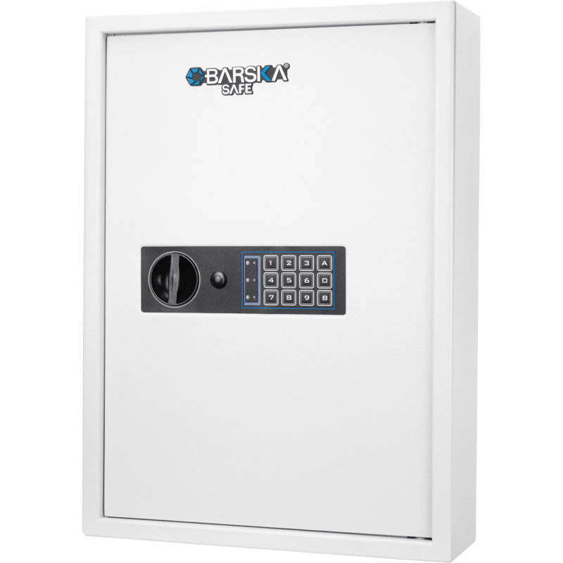 100 KEYS KEYPAD WALL KEY SAFE WHITE