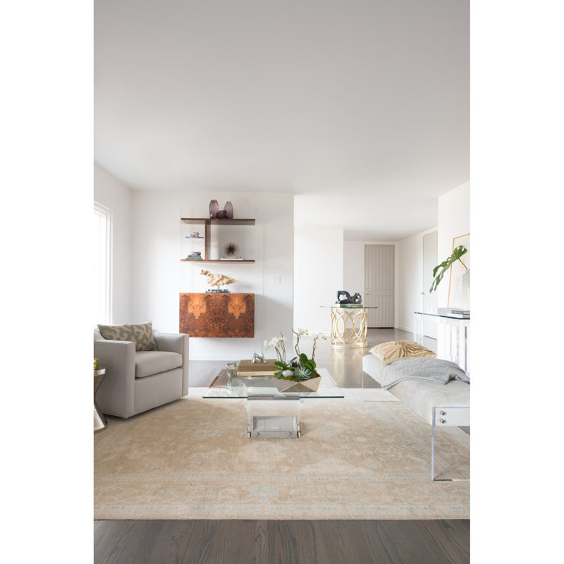 Kingsley Wool Oriental Area Rug, Square 1'6" x 1'6"