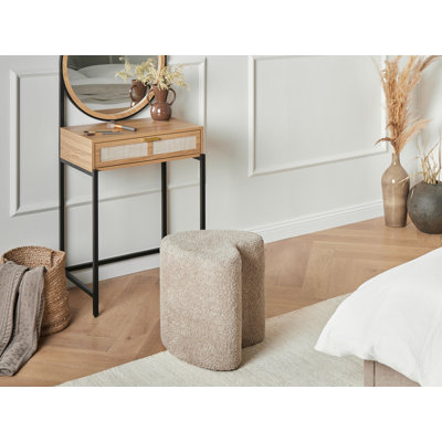 40cm Wide Heart Solid Colour Pouffe Ottoman