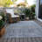 Machine Washable Indoor/Outdoor Xhevrie Blue Rug-2006247146