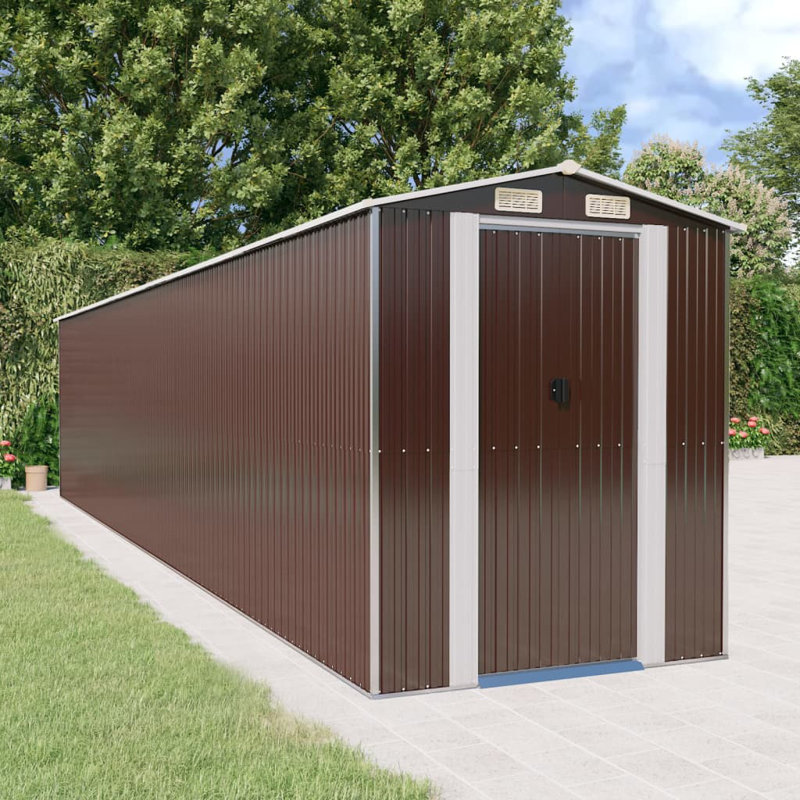 Arby 6 ft. W x 28 ft. D Apex Garden Shed, 2 ft. W x 12 ft. D