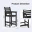 Ensemble de 2 tabourets de bar modernes et résistants aux intempéries avec repose-pieds Adirondack -1547959599