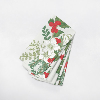 Daeron Polyester Floral Square Napkin