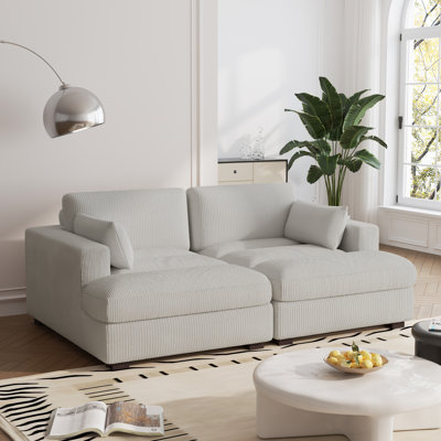 Canapé-lit modulaire avec accoudoirs et coussins Bentur