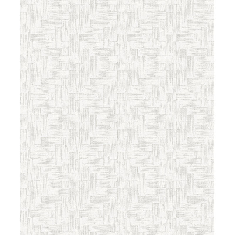 Gray Resource Geometric Wallpaper Roll, Silver