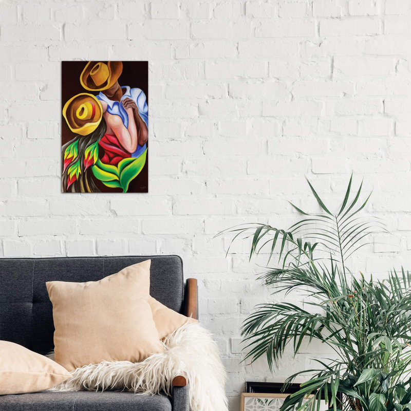 Dancing - Painting on Canvas, 101.6 cm H x 66.04 cm W x 3.175 cm D, No Frame