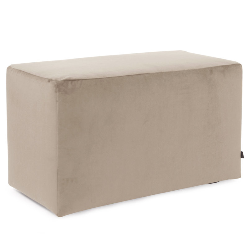 Asija Polyester Ottoman Slipcover, Sand
