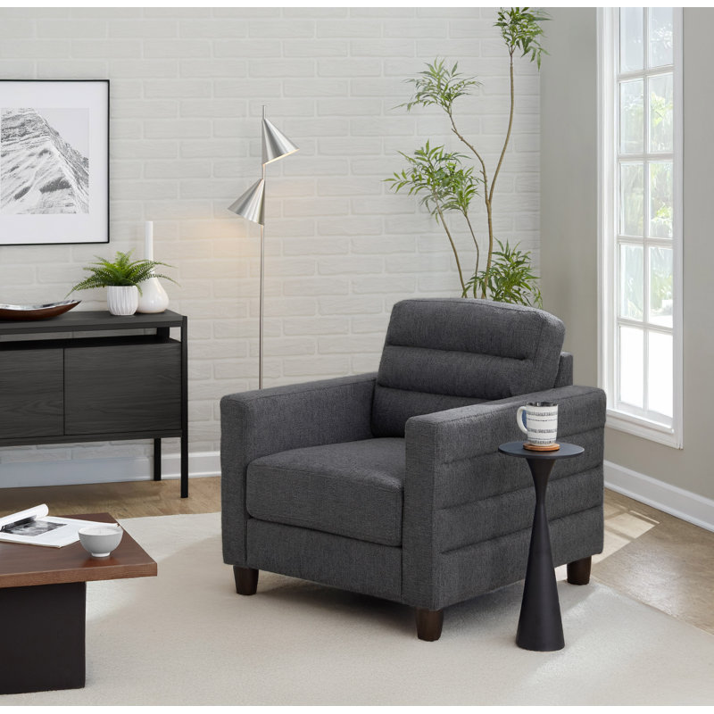 Fauteuil Willow, Gris anthracite