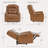 Olathe Genuine Leather Dual Motor Lay Flat Power Recliner With Power Headrest-1500349655