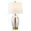 Lampe de table DEL en fer / verre à 1 sortie de style contemporain avec prise USB Tuscola-1369042404