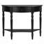 Console rustique demi-lune avec tiroir et tablette-1841738946