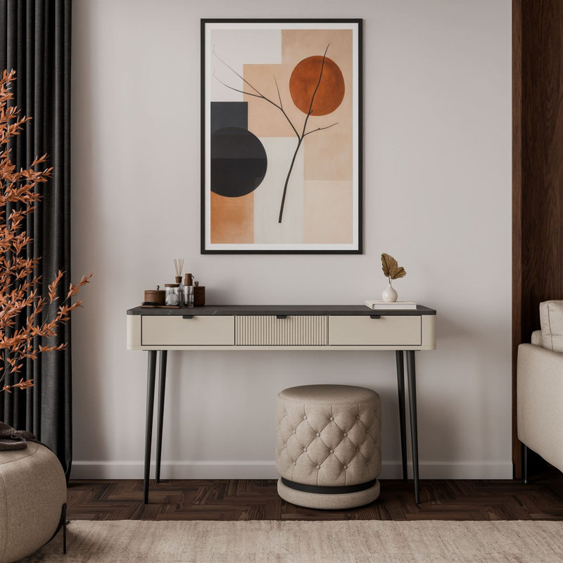 Dressing Table, cashmere / grey stone