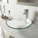 Giovanni Giovanni 6" H Round Glass Vessel Bathroom Sink with 12" H Faucet