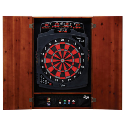 Jeu de fléchettes électronique Viper Solar Blast, armoire à cannelle Metropolitan et jeu de lumières