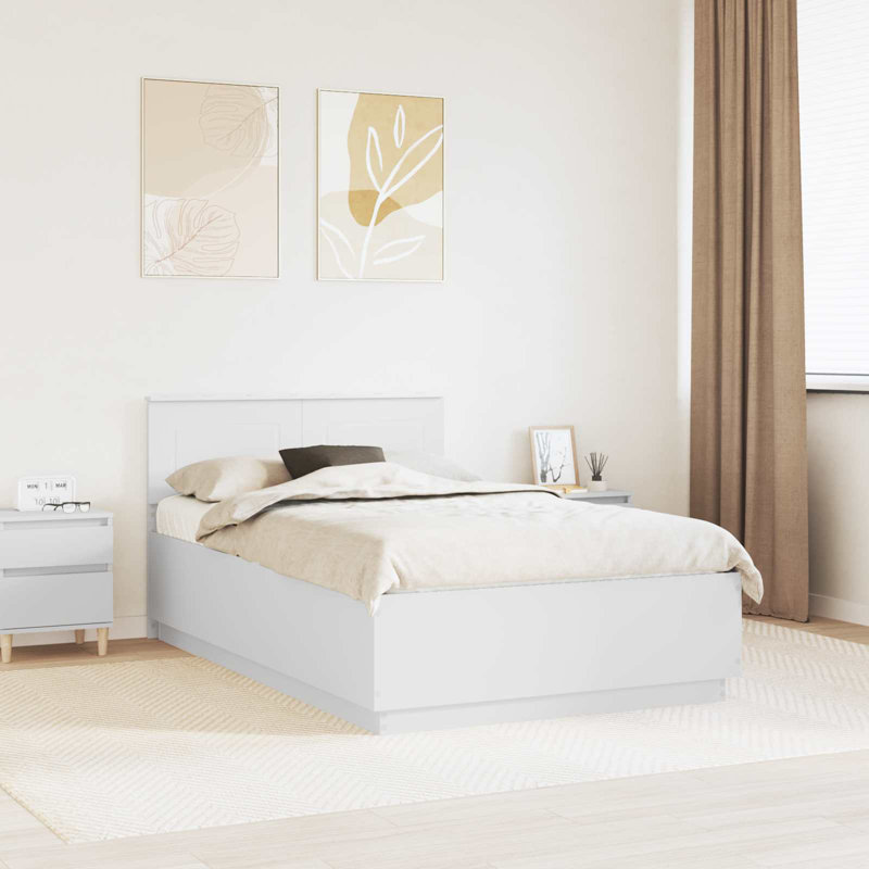 Bed, Double (4'6), White
