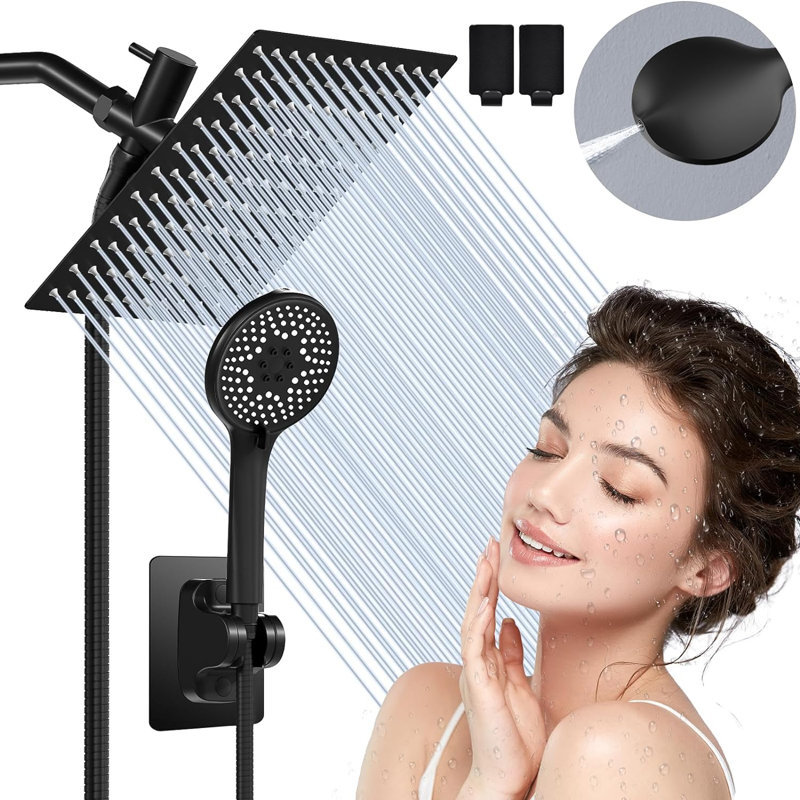 Tête de douche à pluie double 1,75 GPM GPM