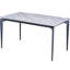 Table de cuisson en pierre frittée avec pieds noirs, spacieuse pour 6 à 8 boulangers de qualité supérieure, pour personnes