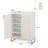 Spacious 5-Tier Shoe Cabinet with Doors, Elegant Finish and Gold Accents for Modern Entryways and Hallways-2086555451