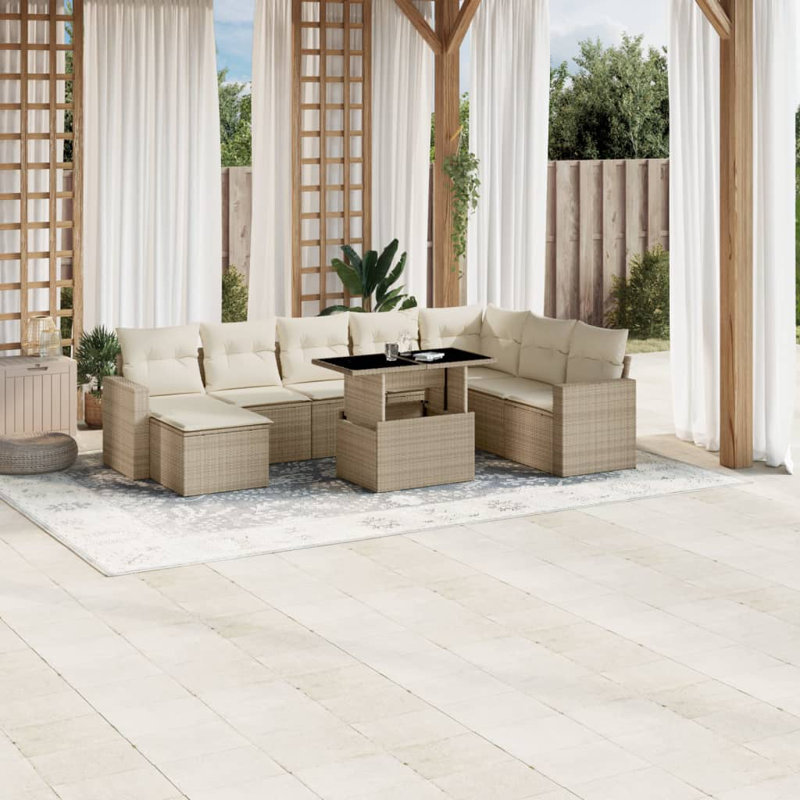 Vidaxl Garden Sofa Set Beige
