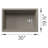 Inteos SILGRANIT 30" Single Bowl Reversible Undermount Workstation Kitchen Sink-109703031