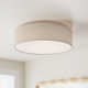 Armande Single Light Linen LED Flush Mount