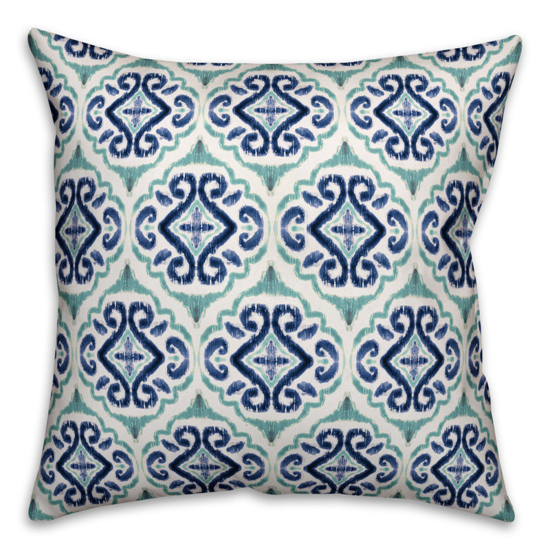 Summer Fun Medallion Outdoor Throw Pillow