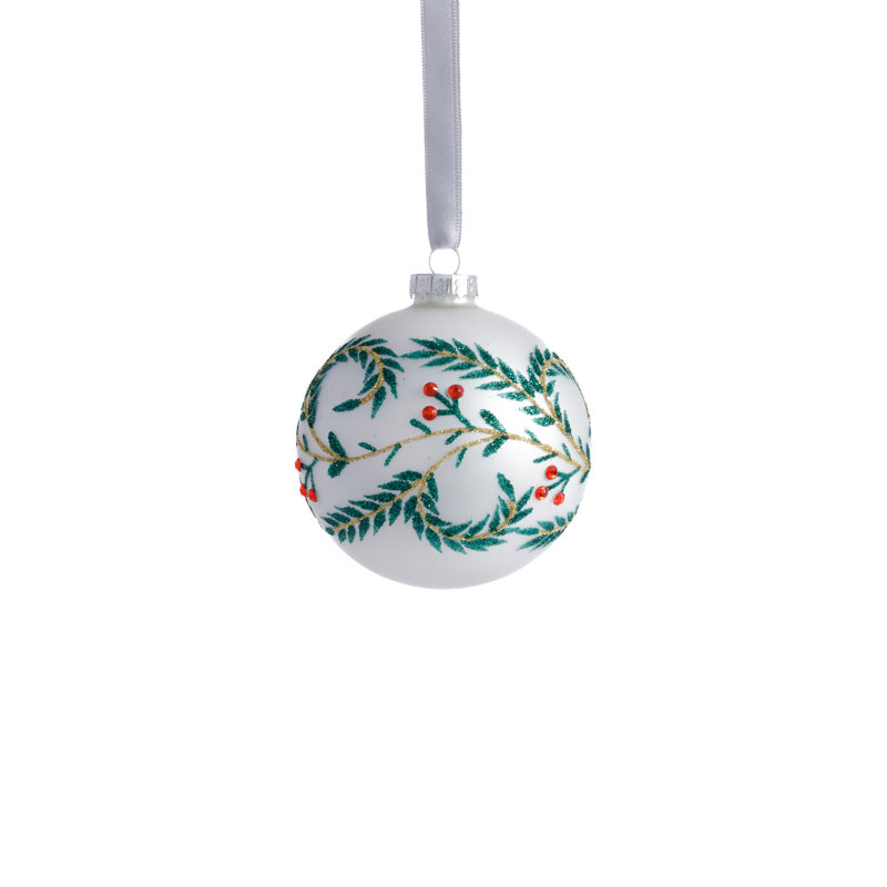 Boule en verre, H 3,25 po x l 3,25 po x P 3,25 po