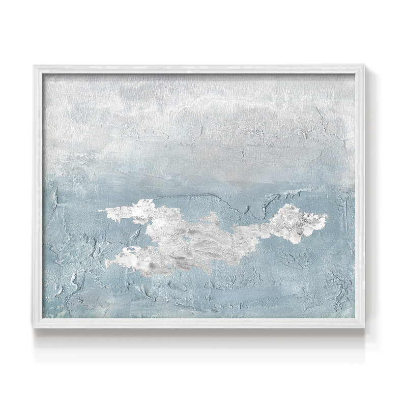 «Blue Mist I», reproduction encadrée, H 11 po x l 14 po, Blanc