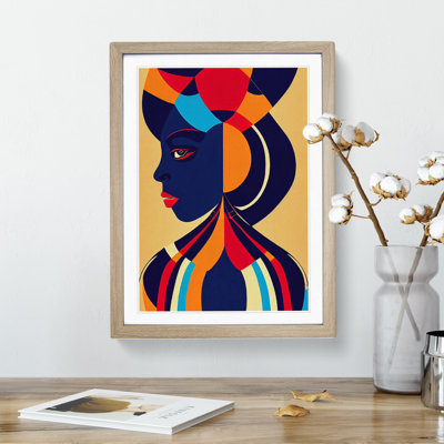 Abstract Face Of A Woman No.4 - Single Picture Frame Print