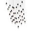 Martini 41 Light Crystal LED Multi-Light Pendant-904979356-904979359