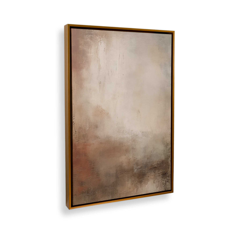 Russet Mists Unfolding Russet Mists Unfolding v1 Print on Canvas in Polished Chrome Frame, 18.75" H x 12.75" W x 1.75" D