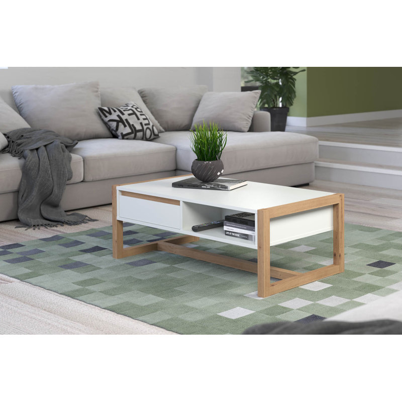 Mattheau Trestle Coffee Table with Storage