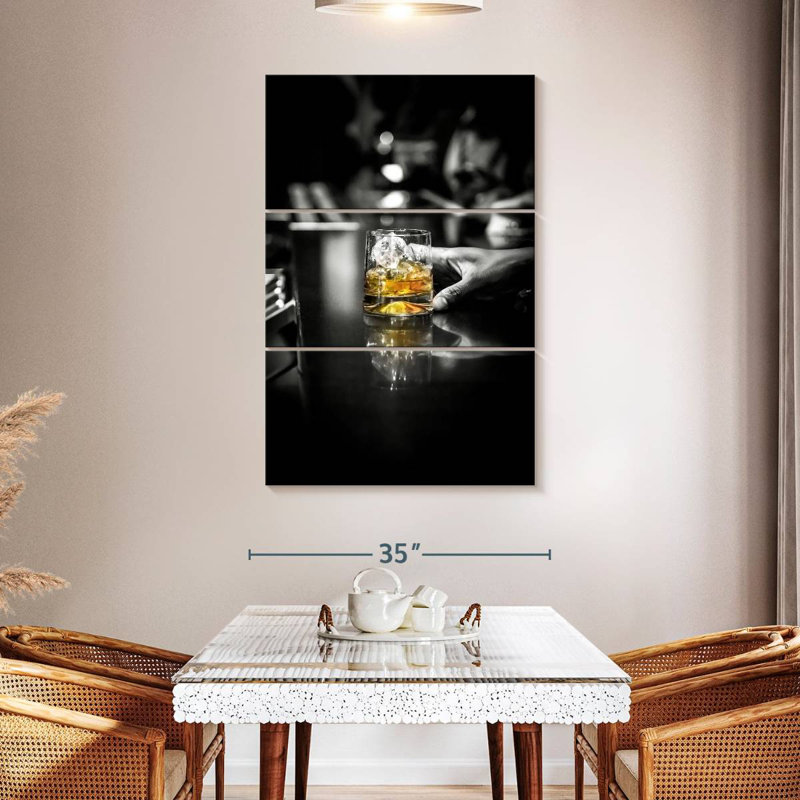 Yarlin Whiskey Bar Drink, 50" H x 32" W