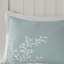 Ensemble d'édredon surdimensionné en jacquard de coton turquoise-121108237
