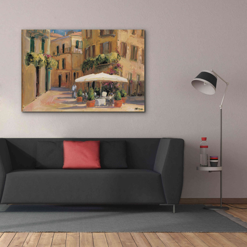 'Cafe Bordeaux' by Allayn Stevens, Canvas Wall Art, 40" H x 60" W x 1.5" D