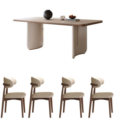 Modern minimalist rectangular dining table