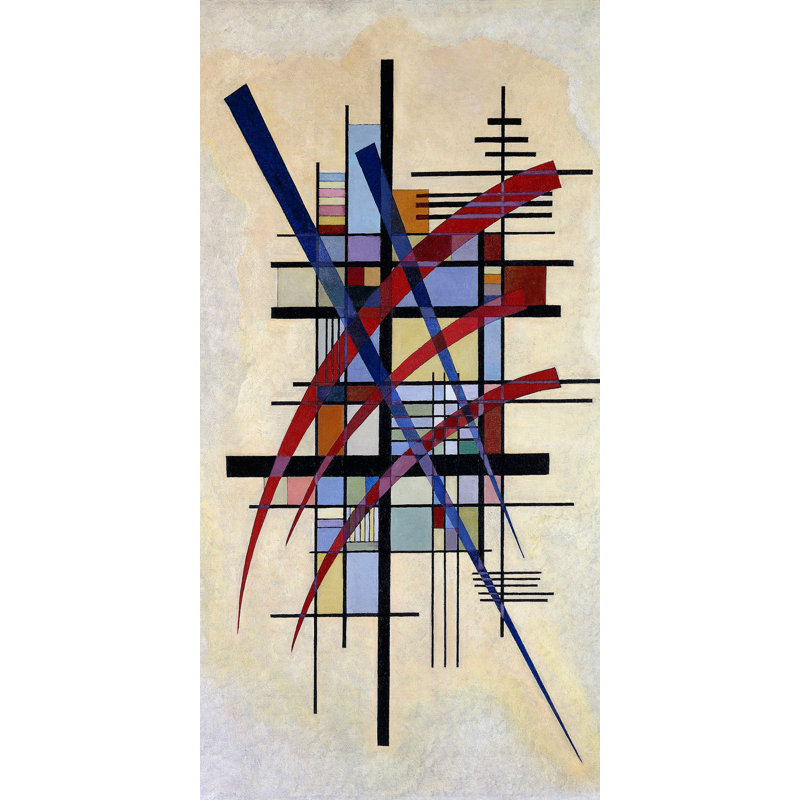 Zeichen Mit Begleitung by Wassily Kandinsky - Wrapped Canvas Print, 70cm H x 35cm W x 4cm D