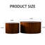Table basse en noyer, sans assemblage, avec attrait Table d'appoint moderne pour espace de vie principal, finition, assemblage